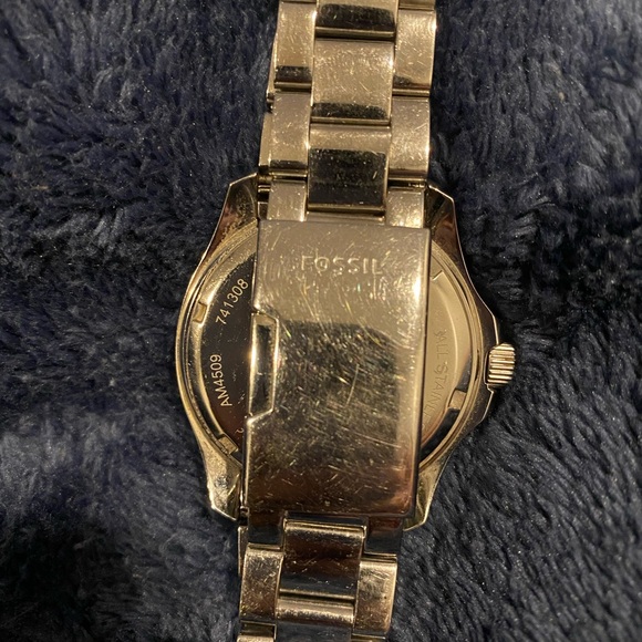🔥 Fossil Stainless Steel Watch Mens Mid Size Face - Picture 2 of 3